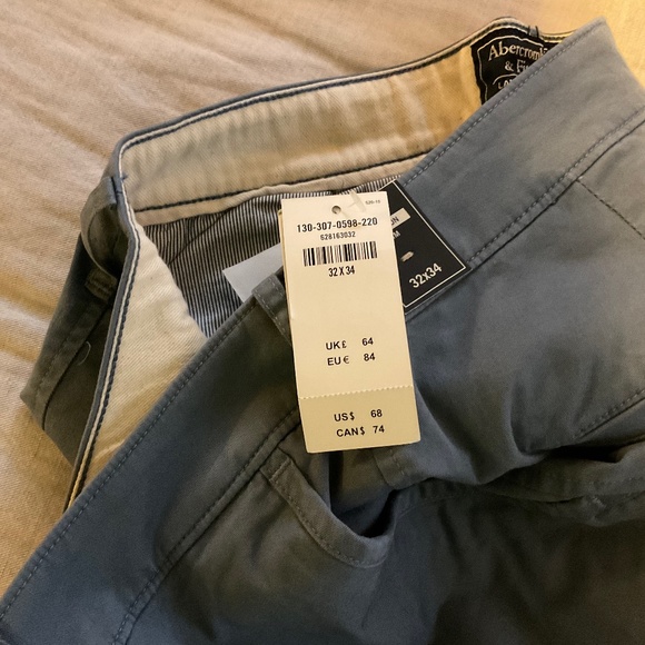 Abercrombie & Fitch blue slim pants 32x34 - Picture 4 of 10
